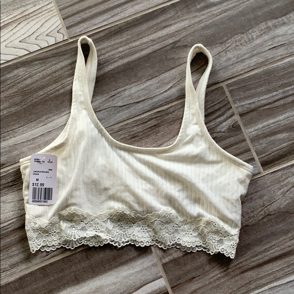 Forever21 Cotton + Lace Bralette